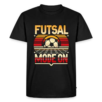 Mode Futsal Sur 11 - T-shirt Premium bio Homme - noir - Devant - Nico (187cm)