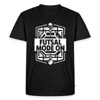 Mode Futsal Sur 10 - T-shirt Premium bio Homme - noir - Devant - Nico (187cm)