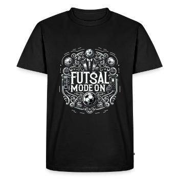 Mode Futsal Sur 12 - T-shirt Premium bio Homme - noir - Devant - Nico (187cm)
