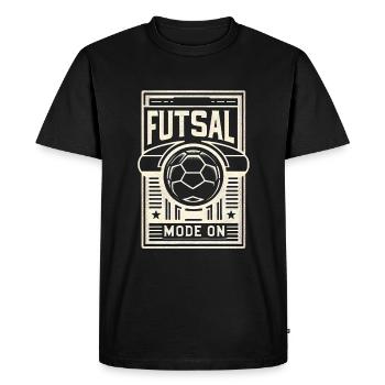 Mode Futsal Sur 7 - T-shirt Premium bio Homme - noir - Devant - Nico (187cm)