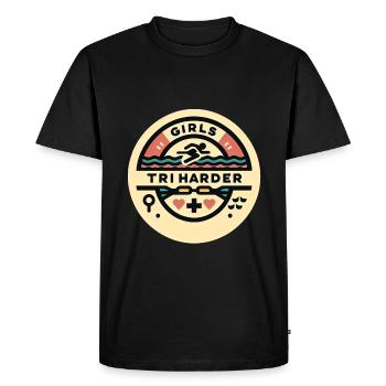 Filles Tri 8 - T-shirt Premium bio Homme - noir - Devant - Nico (187cm)