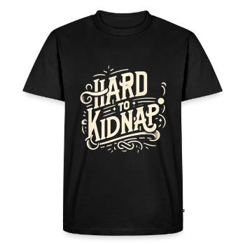 Hard to Kidnap 6 - Men's Premium Organic T-Shirt - black - Front - Nico (187cm)