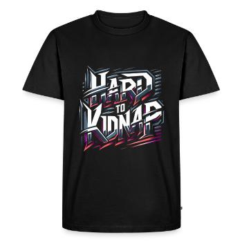 Hard to Kidnap 9 - Men's Premium Organic T-Shirt - black - Front - Nico (187cm)