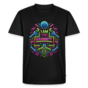 Je suis la garantie 46 - T-shirt Premium bio Homme - noir - Devant - Nico (187cm)