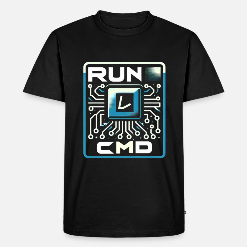 Run Cmd 38 - Männer Premium Bio T-Shirt - Schwarz