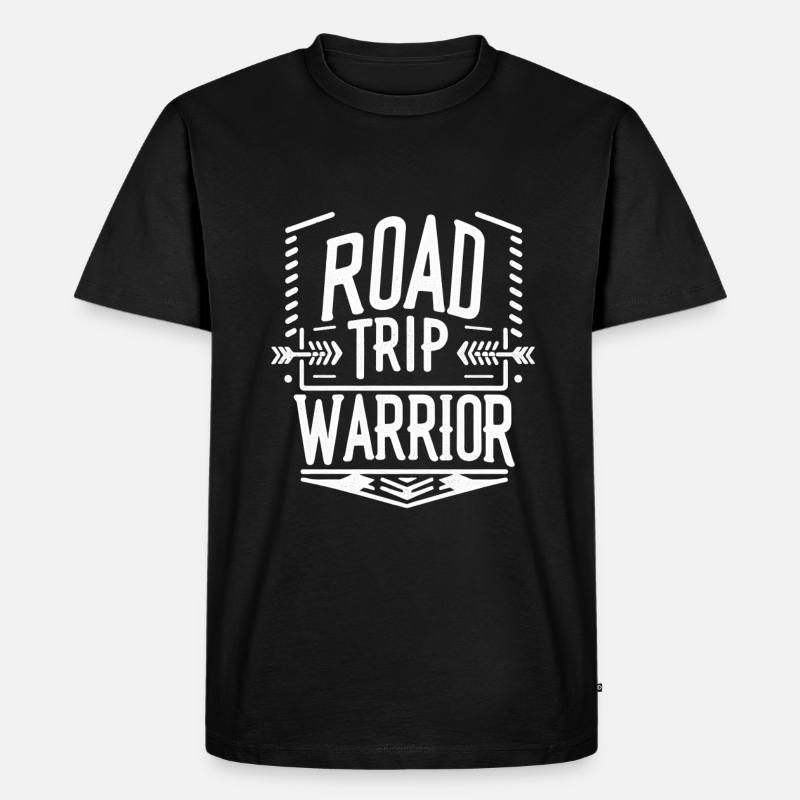 Road Trip Warrior 5 - Männer Premium Bio T-Shirt - Schwarz