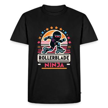 Rollerblade Ninja 7 - T-shirt Premium bio Homme - noir - Devant - Nico (187cm)