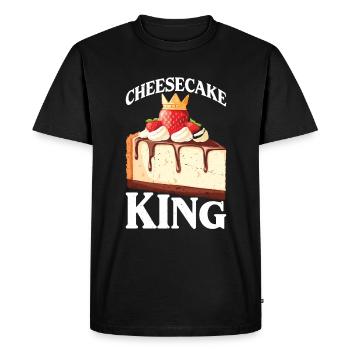 Gâteau au fromage King 13 - T-shirt Premium bio Homme - noir - Devant - Nico (187cm)