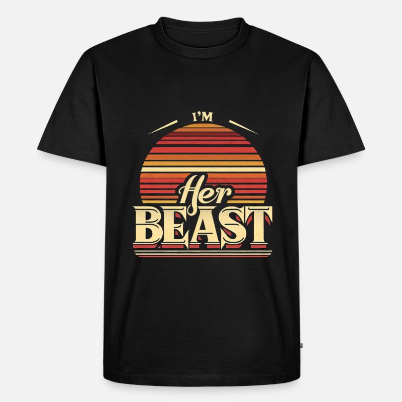 I'm Her Beast 8 - Männer Premium Bio T-Shirt - Schwarz