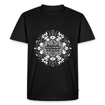 Puzzle Partners Squad 4 - Men's Premium Organic T-Shirt - black - Front - Nico (187cm)