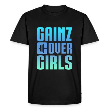 Gainz sur les filles 4 - T-shirt Premium bio Homme - noir - Devant - Nico (187cm)