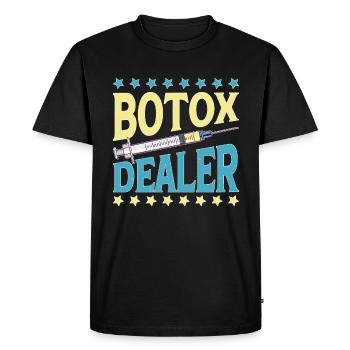 Revendeur de Botox 11 - T-shirt Premium bio Homme - noir - Devant - Nico (187cm)