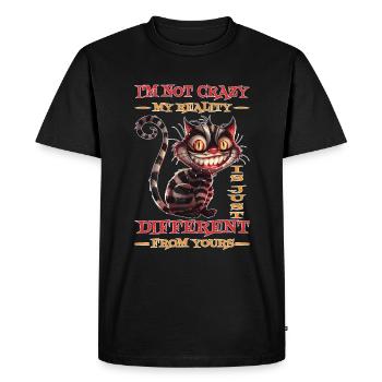 I'm Not Crazy, My Reality Is Just Different 28 - Men's Premium Organic T-Shirt - black - Front - Nico (187cm)