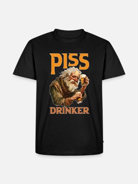 Piss Drinker 45 - Männer Premium Bio T-Shirt - Schwarz