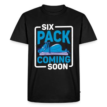Pack de six bientôt disponible 92 - T-shirt Premium bio Homme - noir - Devant - Nico (187cm)