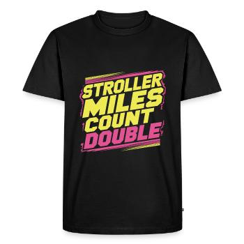 Stroller Miles Count Double 13 - Men's Premium Organic T-Shirt - black - Front - Nico (187cm)