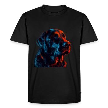 Red and Blue Labrador Retriever - Men's Premium Organic T-Shirt - black - Front - Nico (187cm)