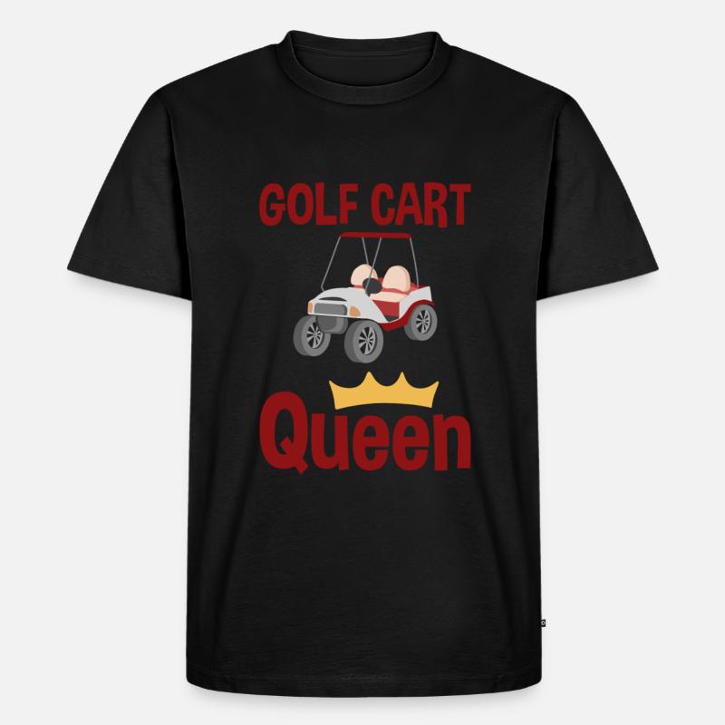 Golf Cart Queen 2 - Männer Premium Bio T-Shirt - Schwarz