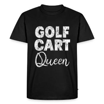 Golf Cart Queen 3 - Men's Premium Organic T-Shirt - black - Front - Nico (187cm)