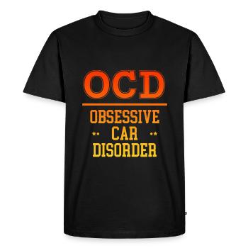 Obsessive Car Disorder 4 - Men's Premium Organic T-Shirt - black - Front - Nico (187cm)