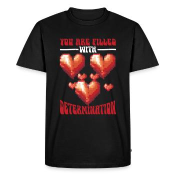 You Are Filled With Determination 9 - Men's Premium Organic T-Shirt - black - Front - Nico (187cm)