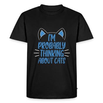 Je pense probablement à Cats 2 - T-shirt Premium bio Homme - noir - Devant - Nico (187cm)