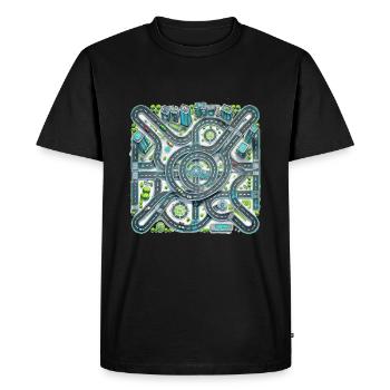 Car Play Mate - Les enfants massent leurs parents 4 - T-shirt Premium bio Homme - noir - Devant - Nico (187cm)