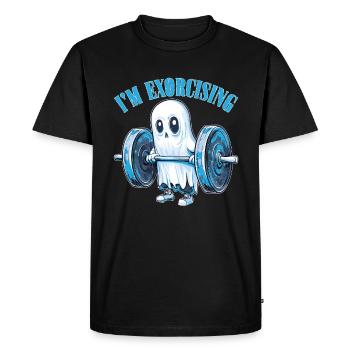 I'm Exorcising 2 - Men's Premium Organic T-Shirt - black - Front - Nico (187cm)