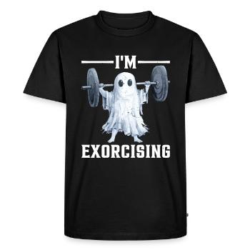 I'm Exorcising - Men's Premium Organic T-Shirt - black - Front - Nico (187cm)