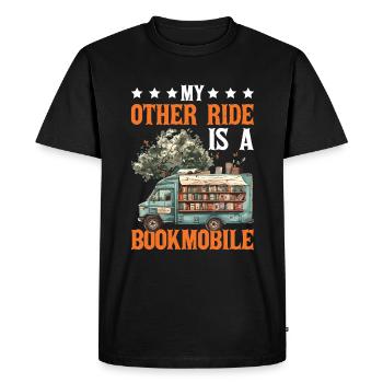 My Other Ride Is A Bookmobile 2 - Men's Premium Organic T-Shirt - black - Front - Nico (187cm)