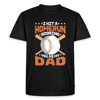 J’ai frappé un coup de circuit qui vous a marqué en tant que mon père 2 - T-shirt Premium bio Homme - noir - Devant - Nico (187cm)