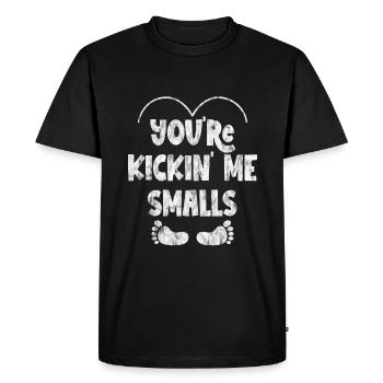 Tu me donnes des coups de pied Smalls 3 - T-shirt Premium bio Homme - noir - Devant - Nico (187cm)