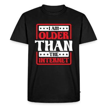 I Am Older Than The Internet 5 - Men's Premium Organic T-Shirt - black - Front - Nico (187cm)