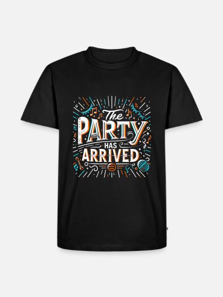The Party Has Arrived 12 - Männer Premium Bio T-Shirt - Schwarz