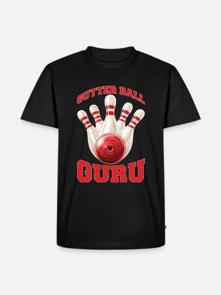 Gutter Ball Guru - Männer Premium Bio T-Shirt - Schwarz