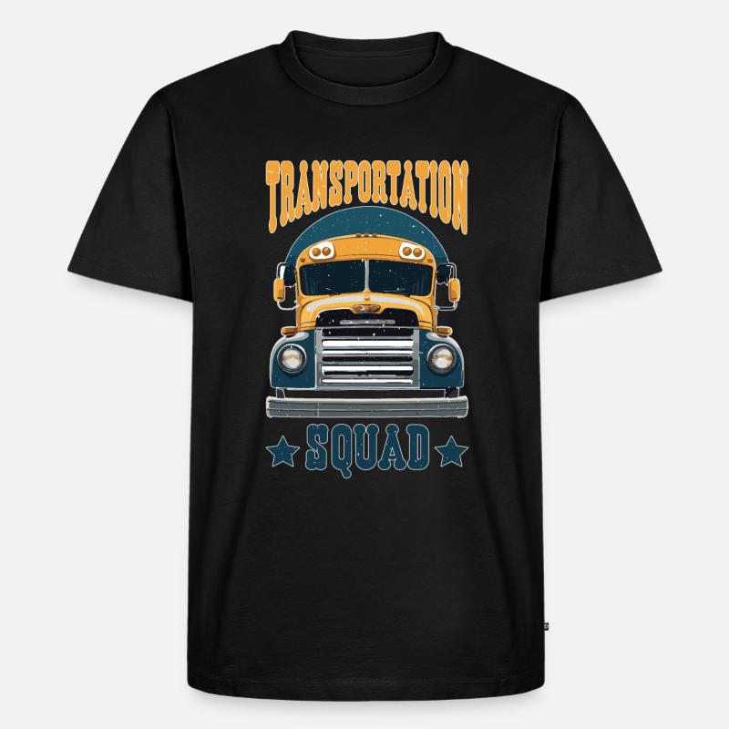 Transportation Squad 5 - Männer Premium Bio T-Shirt - Schwarz