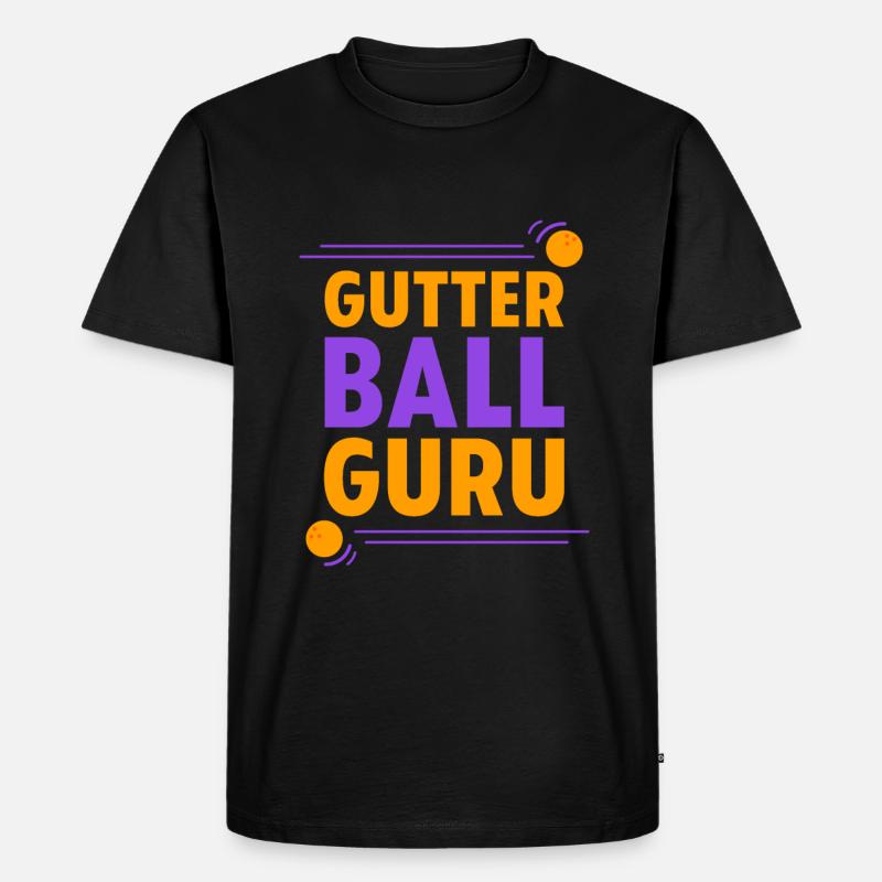 Gutter Ball Guru 3 - Männer Premium Bio T-Shirt - Schwarz