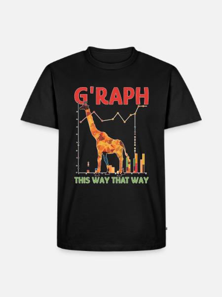 G'Raph This Way That Way - Männer Premium Bio T-Shirt - Schwarz