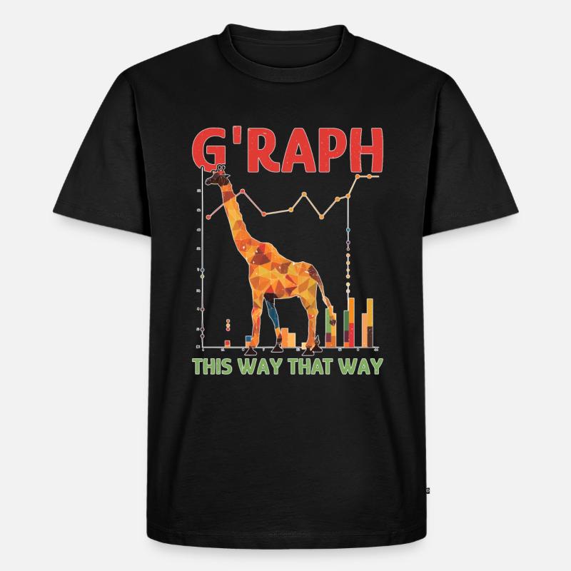 G'Raph This Way That Way - Männer Premium Bio T-Shirt - Schwarz