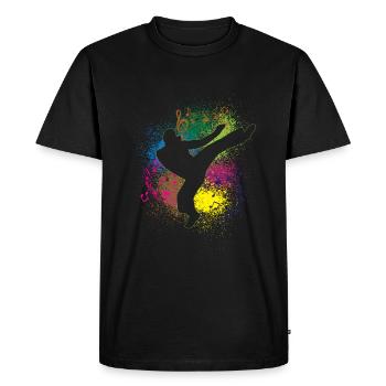 | d’art martial brésilien Capoeira - T-shirt Premium bio Homme - noir - Devant - Nico (187cm)