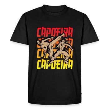 | d’art martial brésilien Capoeira - T-shirt Premium bio Homme - noir - Devant - Nico (187cm)