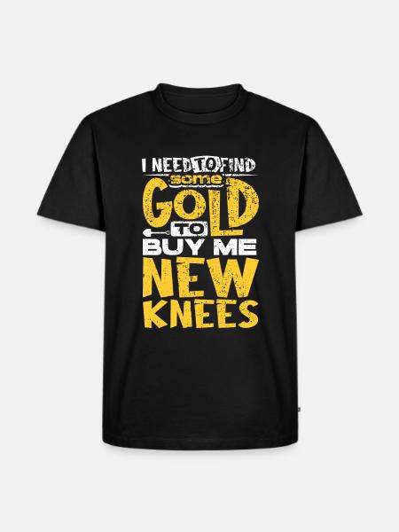 Gold Flooding Gold Mining - Men's Premium Organic T-Shirt - black