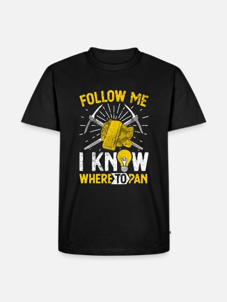 Gold Flooding Gold Mining - Men's Premium Organic T-Shirt - black