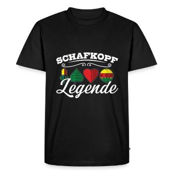 Schafkopf Legend Tête de mouton bavarois Autriche - T-shirt Premium bio Homme - noir - Devant - Nico (187cm)