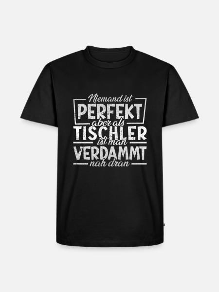 Tischler - Männer Premium Bio T-Shirt - Schwarz