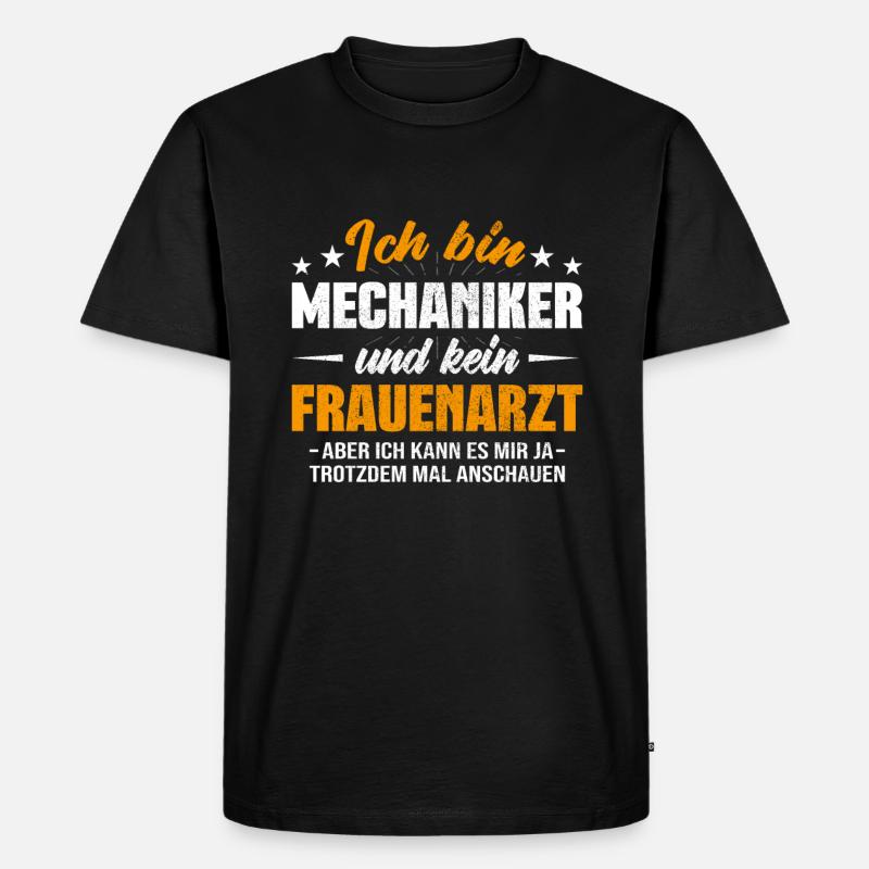 Mechaniker - Männer Premium Bio T-Shirt - Schwarz