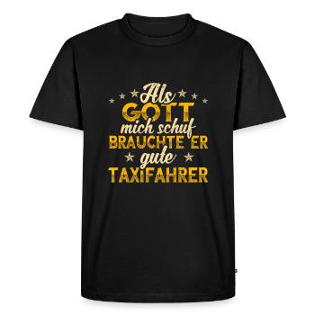 Taxifahrer - Männer Premium Bio T-Shirt - Schwarz - Vorne - Nico (187cm)