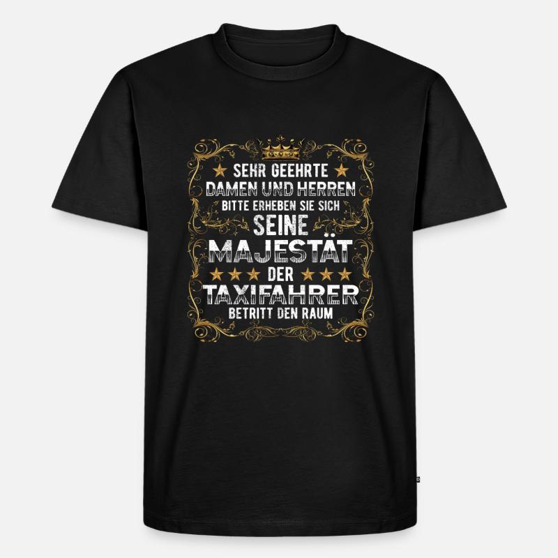 Taxifahrer - Männer Premium Bio T-Shirt - Schwarz