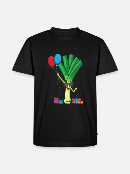 Leek - Men's Premium Organic T-Shirt - black