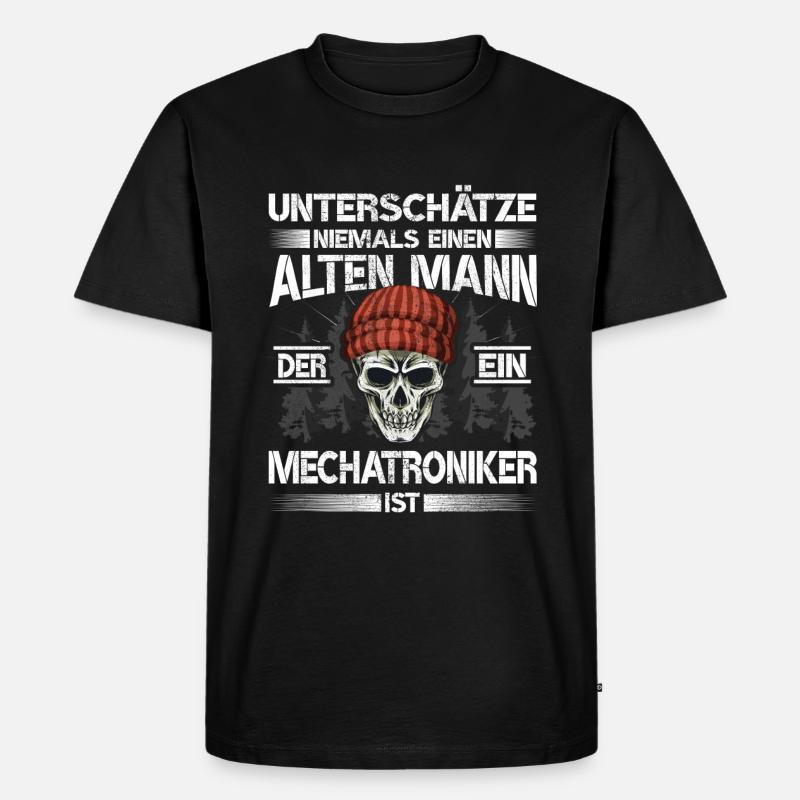 Mechatroniker - Männer Premium Bio T-Shirt - Schwarz